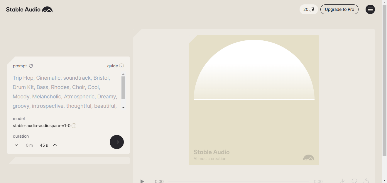 Stable Audio - 在线AI音乐制作工具