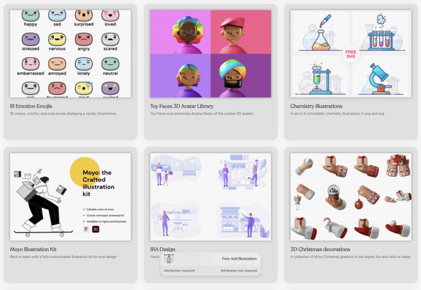 Free SVG Illustrations Design-免费的插画素材下载网站